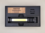 Packaging premium sérialisé NoxTek Aterion MK1 Founder Series avec insert bois et présentation de lancement